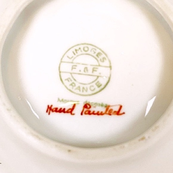 VINTAGE Fitz & Floyd Limoges Porcelain Hand-Painted Koi Fish Shell Trinket Dish - Picture 5 of 5